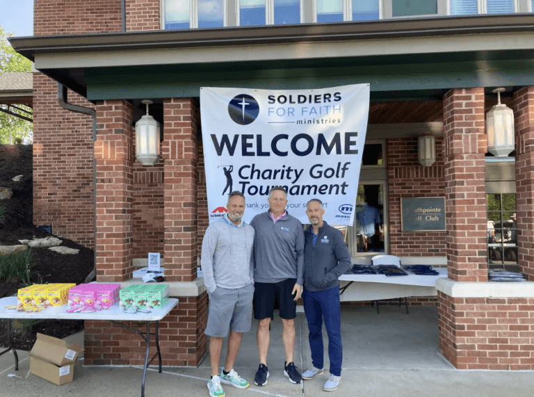 We supported Soldiers For Faith Ministries by sponsoring their recent golf tournament. Learn how our involvement helped the ministry’s core programs to advance the gospel.